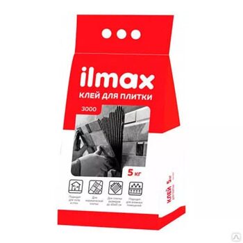 Клей д/плитки для вн/нар. работ Ilmax 3000, 5 кг