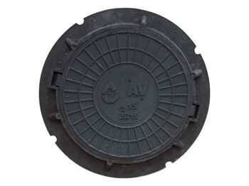 Люк садовый А15 (15 кН) черный, AV Engineering, арт.AVEA15C