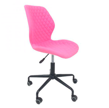Кресло поворотное DELFIN, ткань, розовый /Китай/ / RT-2012 розовый